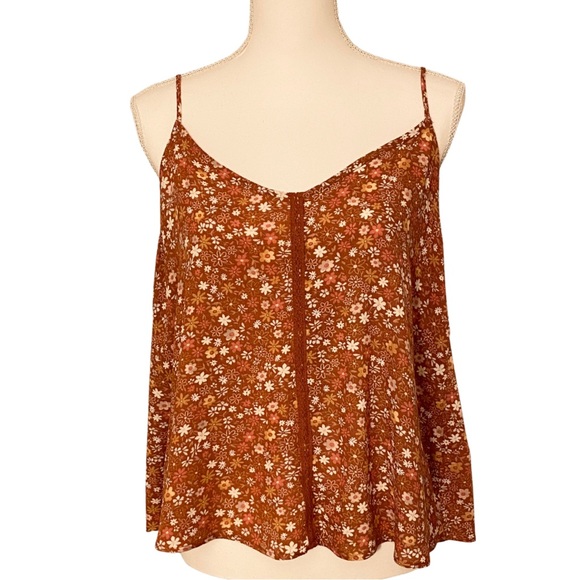 NWT Boho Floral Camisole by Pink Rose | Flowy Peasant Tank Top (M) - Picture 8 of 9